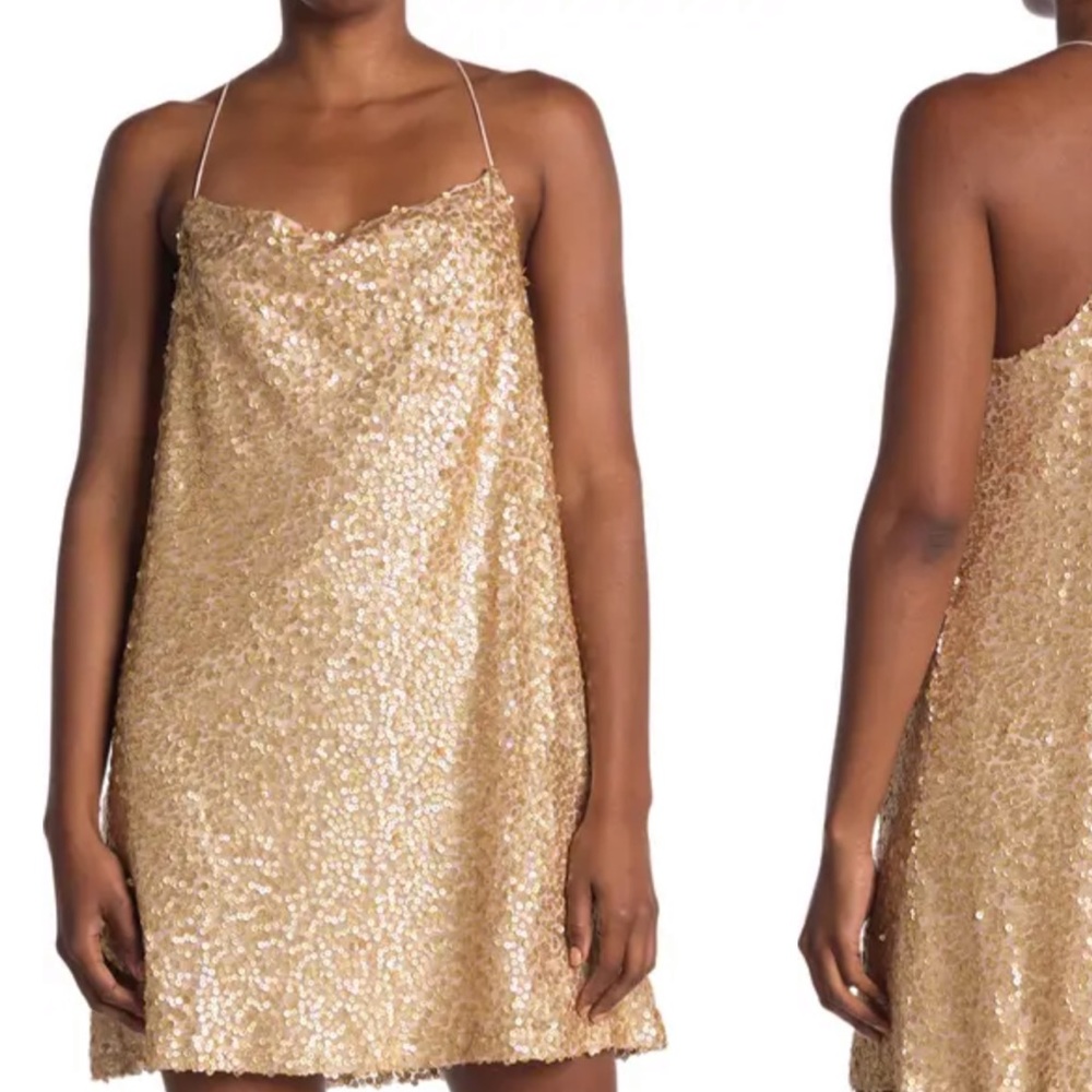 Free people mini sequin dress